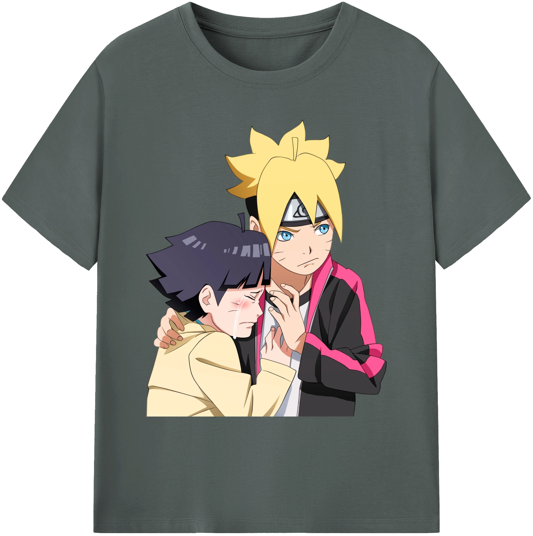 （画像用） NARUTO -ナルト- うずまき ボルト Uzumaki Boruto 綿100％ メンズ半袖Tシャツ｜肌触りやわらか＆通気性